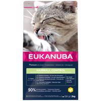 2kg Eukanuba Hairball Control Adult száraz macskatáp 20% árengedménnyel