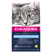 2kg Eukanuba Sterilised / Weight Control Adult száraz macskatáp 20% árengedménnyel