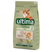 2x1,25kg Ultima Cat Nature Csirke száraz macskatáp 20% kedvezménnyel