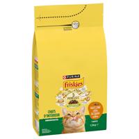 2x1,5kg PURINA FRISKIES Indoor csirke, pulyka & zöldség száraz macskatáp