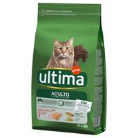 2x1,5kg Ultima Cat Adult lazac & rizs száraz macskatáp 20% kedvezménnyel