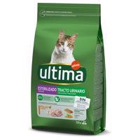 2x1,5kg Ultima Cat Sterilized Urinary csirke száraz macskatáp 20% kedvezménnyel