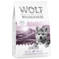 2x1 kg Wolf of Wilderness száraz kutyatáp - Junior Wild Hills próbacsomag