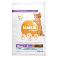 2x10kg IAMS for Vitality Kitten tengeri hal száraz macskatáp