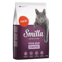 2x10kg Smilla Adult Sensitive szárnyas gabonamentes száraz macskatáp