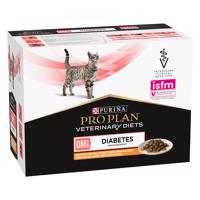 2x10x85g Purina Pro Plan Veterinary Diets Feline DM ST/OX Diabetes Management csirke nedvestáp