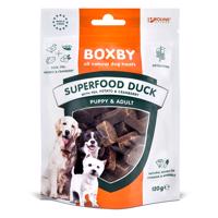 2x120g Boxby Superfood snackek kacsával, borsóval és áfonyával kutyáknak 10% árengedménnyel