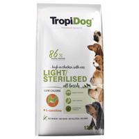 2x12kg Tropidog Premium Light csirke, száraz kutyatáp