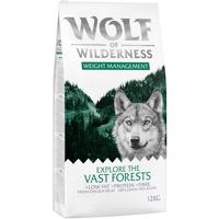 2x12kg Wolf of Wilderness "Explore The Vast Forests" - Weight Management  száraz kutyatáp