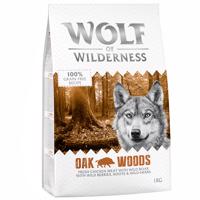 2x1kg Wolf of Wilderness Adult Oak Woods vaddisznó száraz kutyatáp