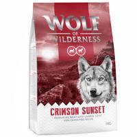 2x1kg Wolf of Wilderness száraz kutyatáp óriási kedvezménnyel! - Crimson Sunset - bárány & kecske