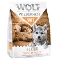 2x1kg Wolf of Wilderness száraz kutyatáp óriási kedvezménnyel! - Junior "Soft - Wide Acres" - csirke