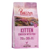 2x400g Purizon Kitten csirke & hal - gabonamentes száraz macskatáp rendkívüli árengedménnyel