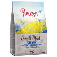 2x400g Purizon Single Meat lazac & búzavirág száraz macskatáp rendkívüli árengedménnyel