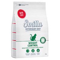 2x4kg Smilla Veterinary Diet Weight Control marha száraz macskatáp 15% árengedménnyel