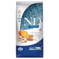 2x5kg Farmina N&D Ocean Healthy Law Grain Adult tőkehal & narancs száraz macskatáp