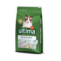 2x7,5kg Ultima Cat Hairball pulyka & rizs száraz macskatáp