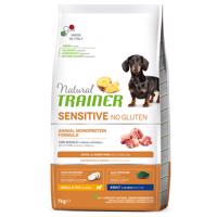 2x7kg Natural Trainer Sensitive No Gluten Small & Toy sertés száraz kutyatáp