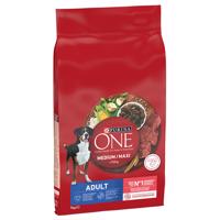 2x7kg PURINA ONE Medium/Maxi Adult marha & rizs száraz kutyatáp