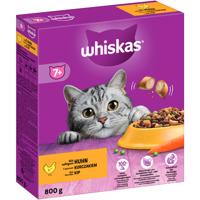 2x800g Whiskas 7+ Senior csirke száraz macskatáp