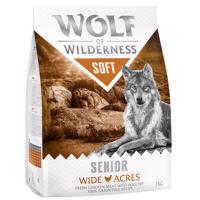 3 + 1 ingyen! 4 x 1 kg Wolf of Wilderness  - Senior "Soft - Wide Acres" - csirke