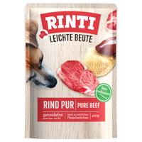 30x400g RINTI Leichte Beute nedves kutyatáp - Marha pur