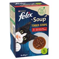 30x48g Felix Soup Filet Farm selection étrend-kiegészítő eledel macskáknak 24+6 ingyen