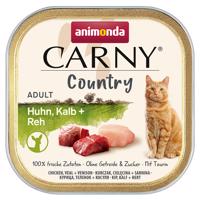 32x100g Animonda Carny Country Adult Csirke, borjú & őz nedves macskatáp