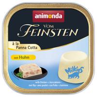 32x100g animonda Vom Feinsten Adult à la Panna Cotta csirke nedves macskatáp