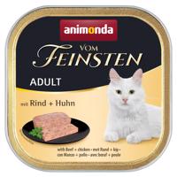 32x100g animonda vom Feinsten Adult Marha & csirke nedves macskatáp