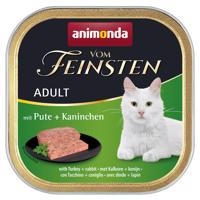 32x100g Animonda vom Feinsten nedves macskatáp + 20x15g Milkies pulyka & nyúl tejes macskasnack