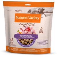 3x120g Nature's Variety Mini fagyasztva szárított teljes értékű kutyatáp pulyka kutyasnack 2+1 ingyen