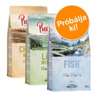 3x2,5kg Purizon száraz macskatáp-Sterilised csirke & hal + Single Meast csirke + Cold Pressed csirke