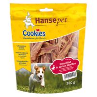 3x200g Hansepet Cookies kacsafilé-csíkok kutyasnack