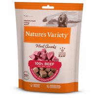 3x50g Nature's Variety Chunks fagyasztva szárított marha kutyasnack 2+1 ingyen