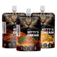 3x90g Porta 21 Kitty‘s Cream Farm macskasnack Vegyes csomag (3 változattal)