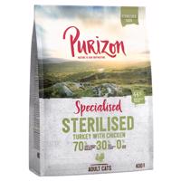 400g Purizon Sterilised Adult pulyka & csirke - gabonamentes száraz macskatáp