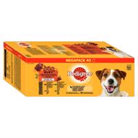 40x100g Pedigree Aszpikban 4 változattal nedves kutyatáp 30+10 ingyen