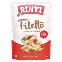 48x100 RINTI Filetto Pouch in Jelly nedves kutyaeledel - Csirke marhával