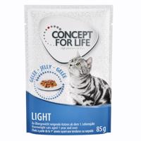 48x85g Concept for Life Light Cats aszpikban nedves macskatáp rendkívüli árengedménnyel