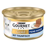 48x85g Gourmet Paté tonhal nedves macskatáp 38+10 ingyen