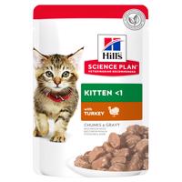 48x85g Hill's Science Plan rendkívüli kedvezménnyel! nedves macskatáp - Kitten pulyka