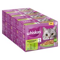 48x85g Whiskas 1+ vegyes válogatás aszpikban nedves macskatáp