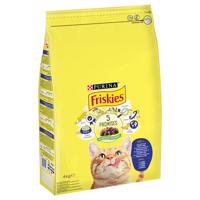 4kg PURINA Friskies Adult Cat tőkehal & zöldség száraz macskatáp