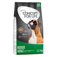 4x1,5kg Concept for Life Boxer száraz kutyatáp 10% kedvezménnnyel