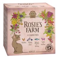 4x100g Rosie's Farm Adult nedves macskatáp próbacsomagban- Vegyes csomag (4 változattal)