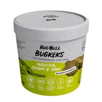 4x150g BugBell BugKeks Adult rovar, spenót & kender snack kutyáknak