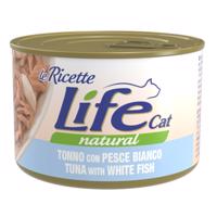 4x150g Life Cat Le Ricette tonhal & fehér hal nedves macskatáp