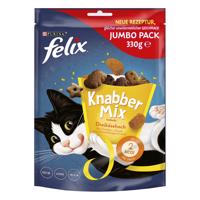 4x330g Felix KnabberMix Három sajttal macskasnack 3+1 ingyen