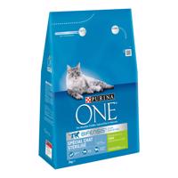 4x3kg PURINA ONE Sterilized pulyka száraz macskatáp 20% kedvezménnyel